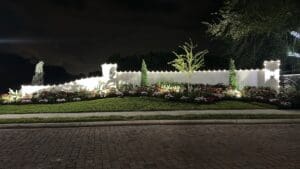 Holiday wall and landscape lighting installation by Christmas Decor in Boynton Beach